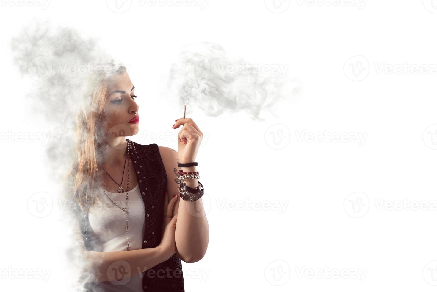 Dangerous smoking concept photo