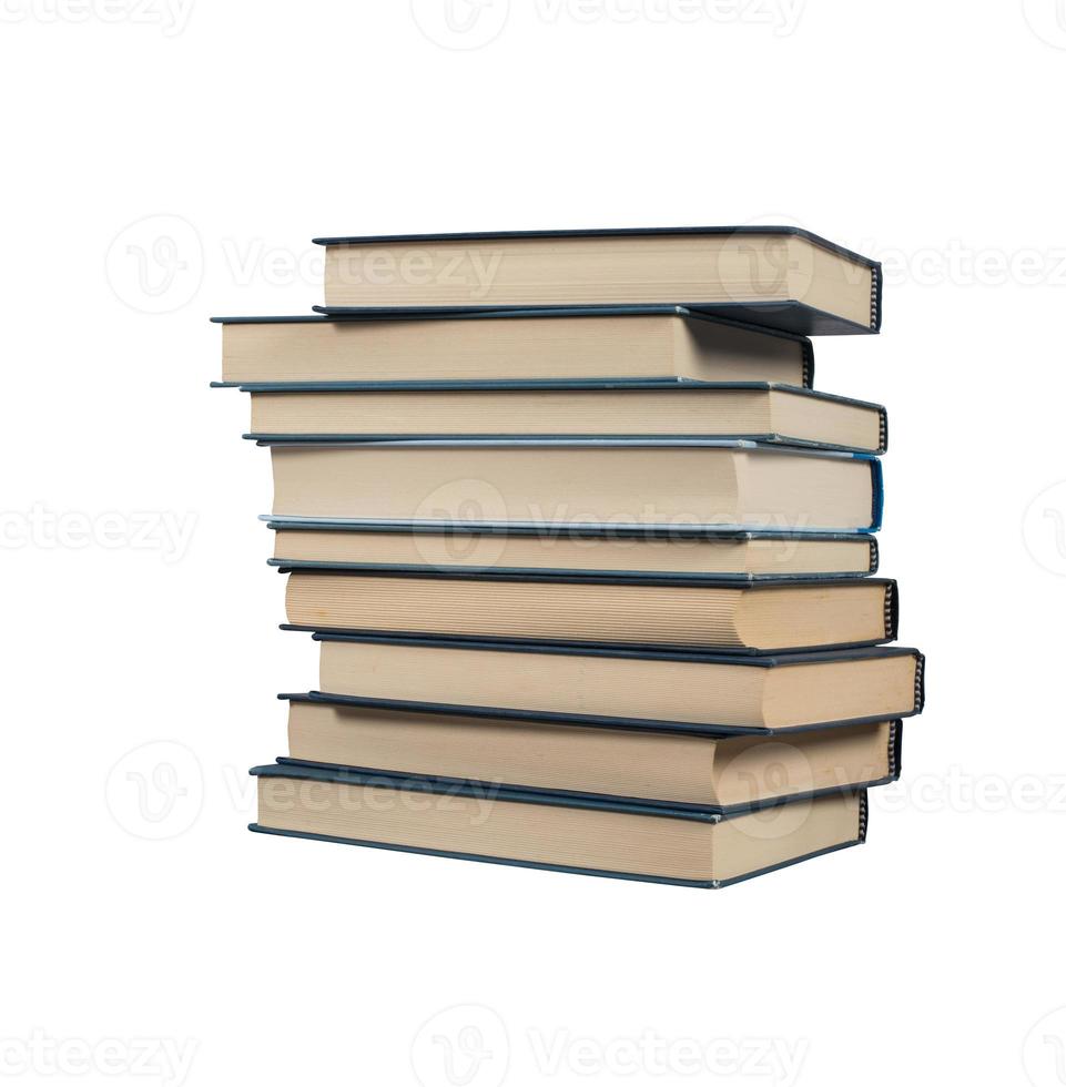 Pile of stacked books. concept of culture and knowledge. 3d render photo