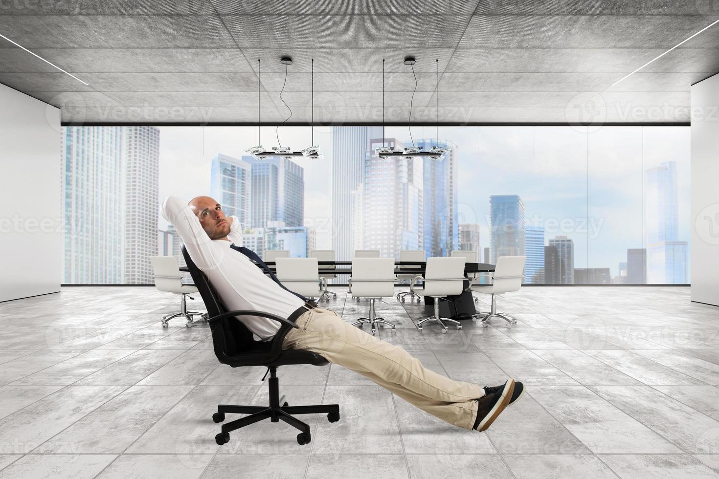 Successful businessman office photo