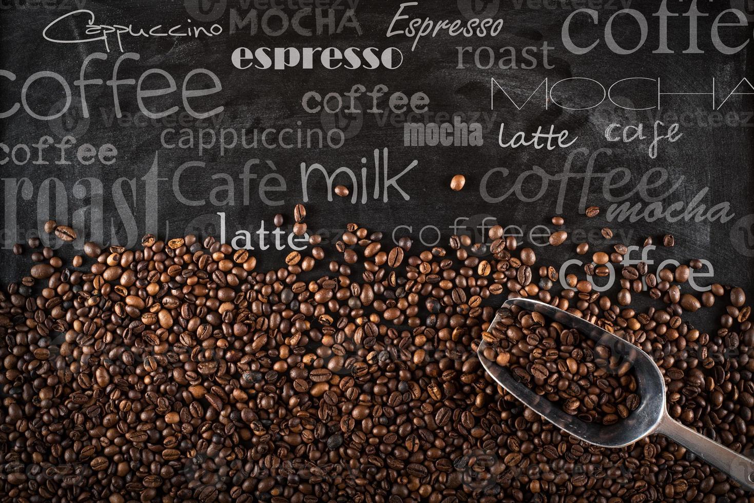 Background coffee beans photo