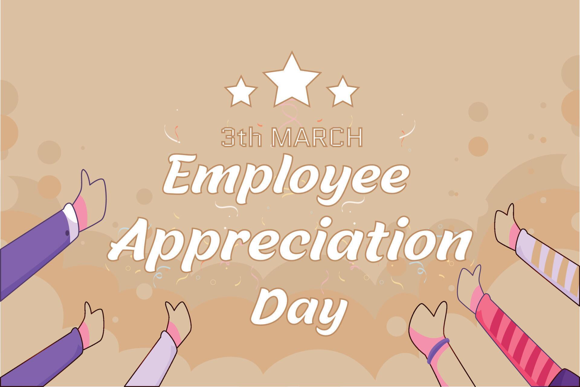 Happy Employee Appreciation Day, Employee of the month 20627509 Vector
