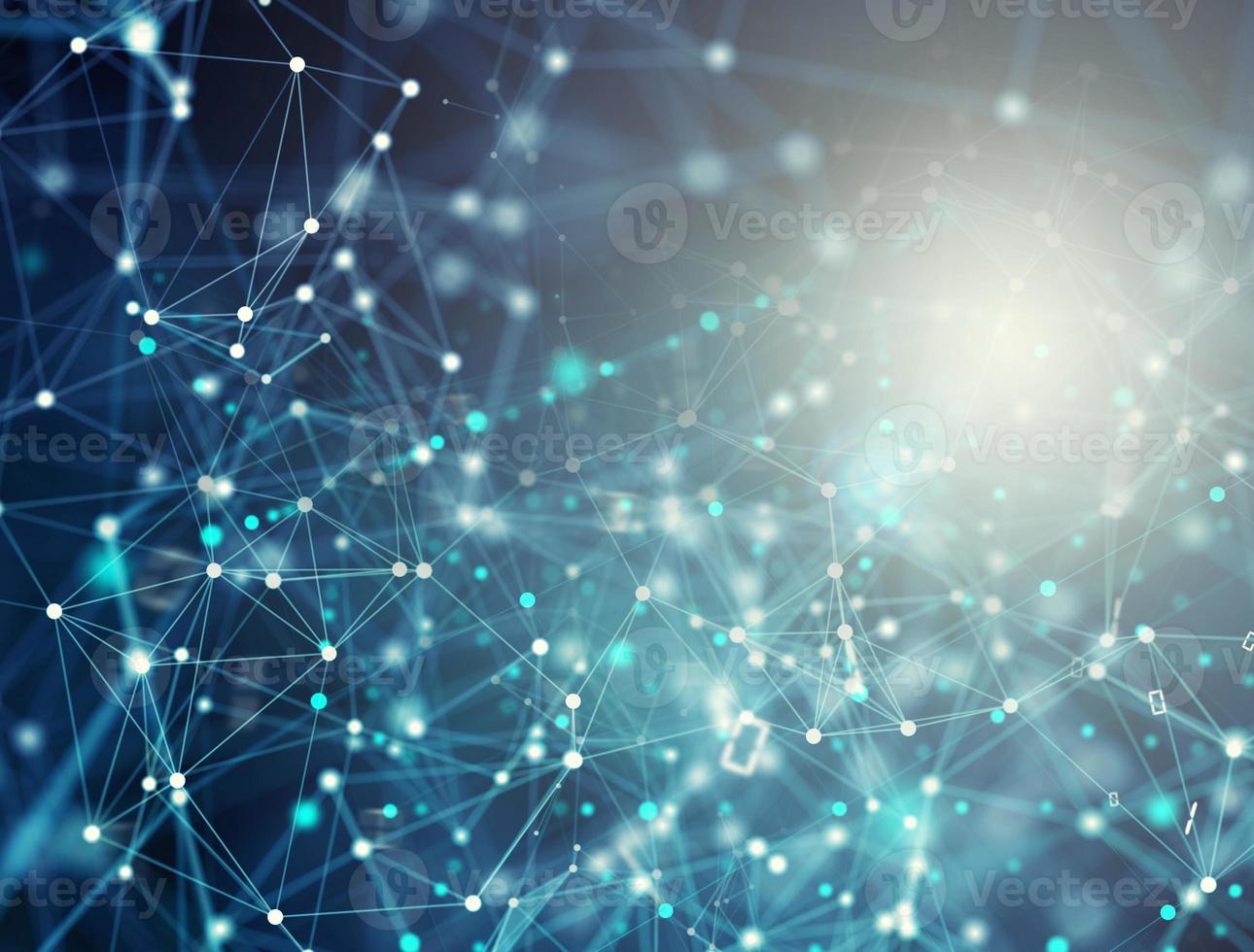 Abstract internet connection network background with motion effects photo