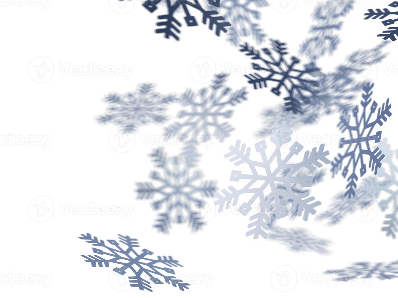 Transparent png composition of silver christmas snowflakes photo