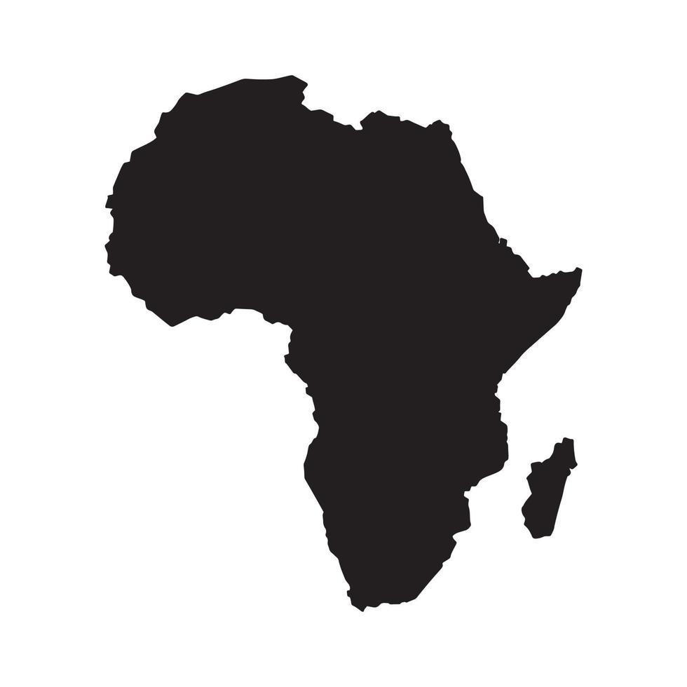 africa map illustration vector white background