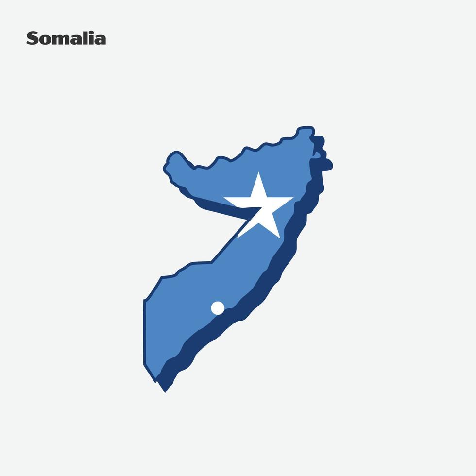 Somalia nación bandera mapa infografía vector