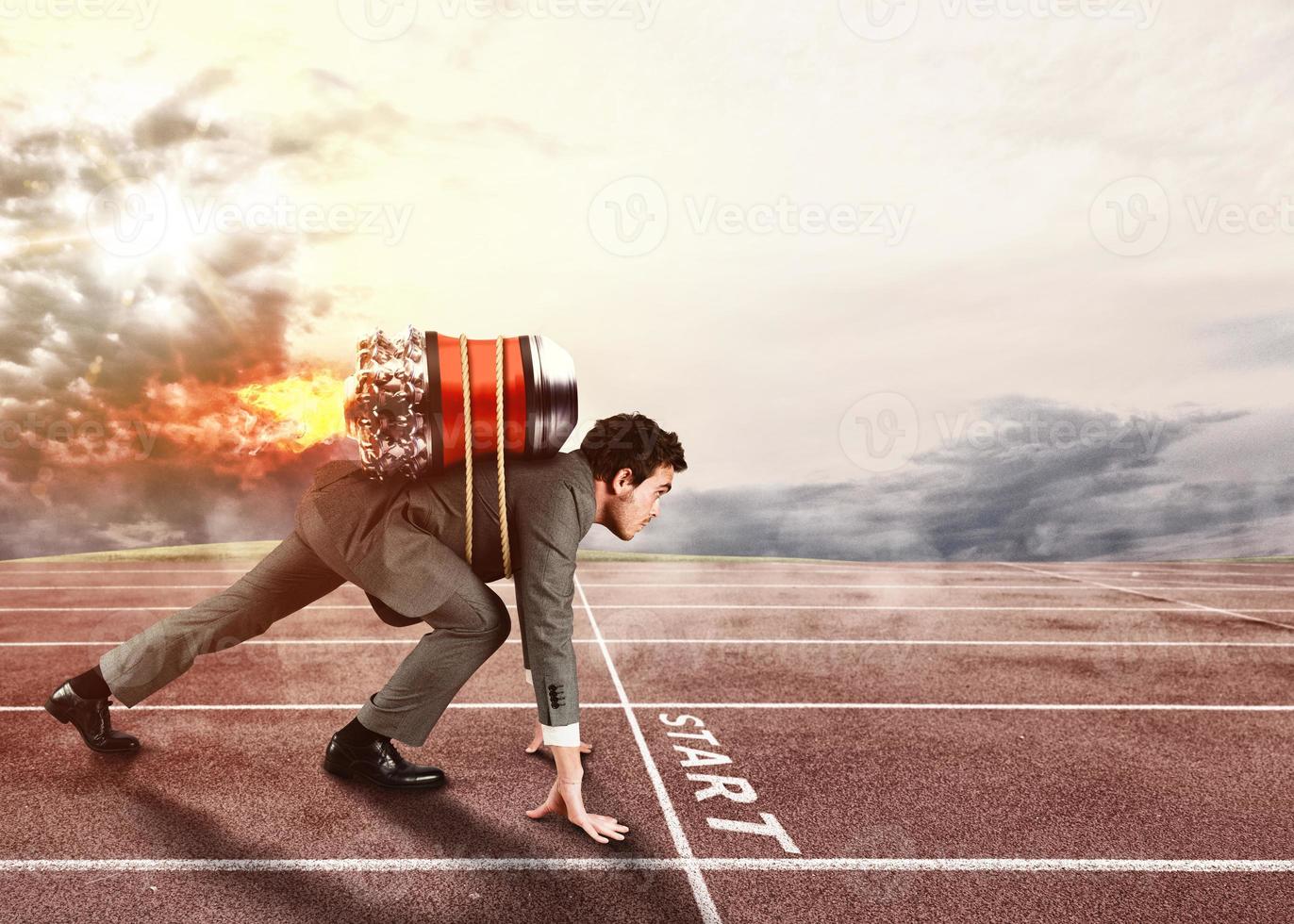 Push to reach the goals before the others photo