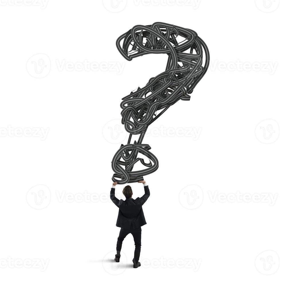 Difficult choices. 3D Rendering photo