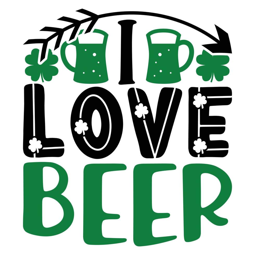 I Love Beer SVG vector