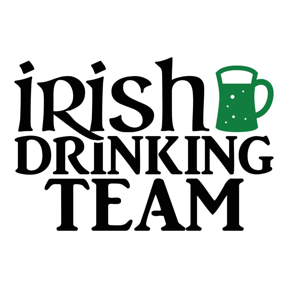 Irish Drinking Team SVG vector