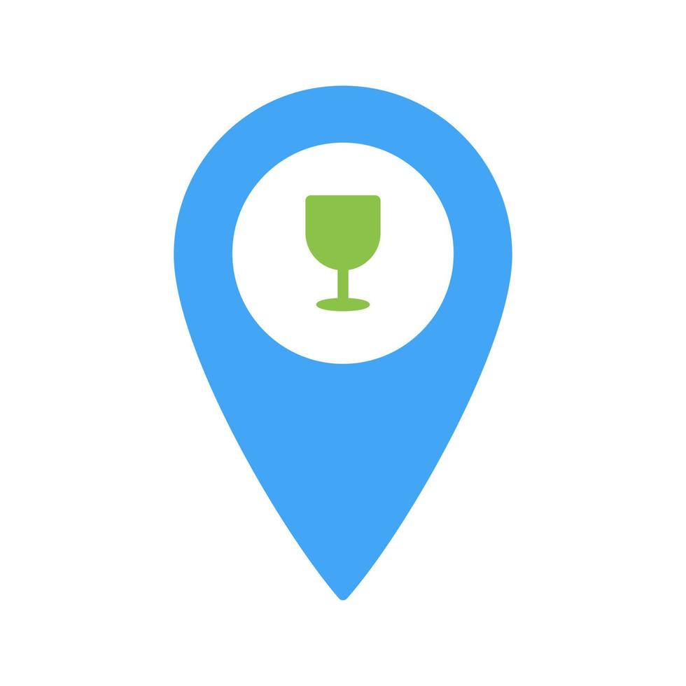 Unique Bar Location Vector Icon