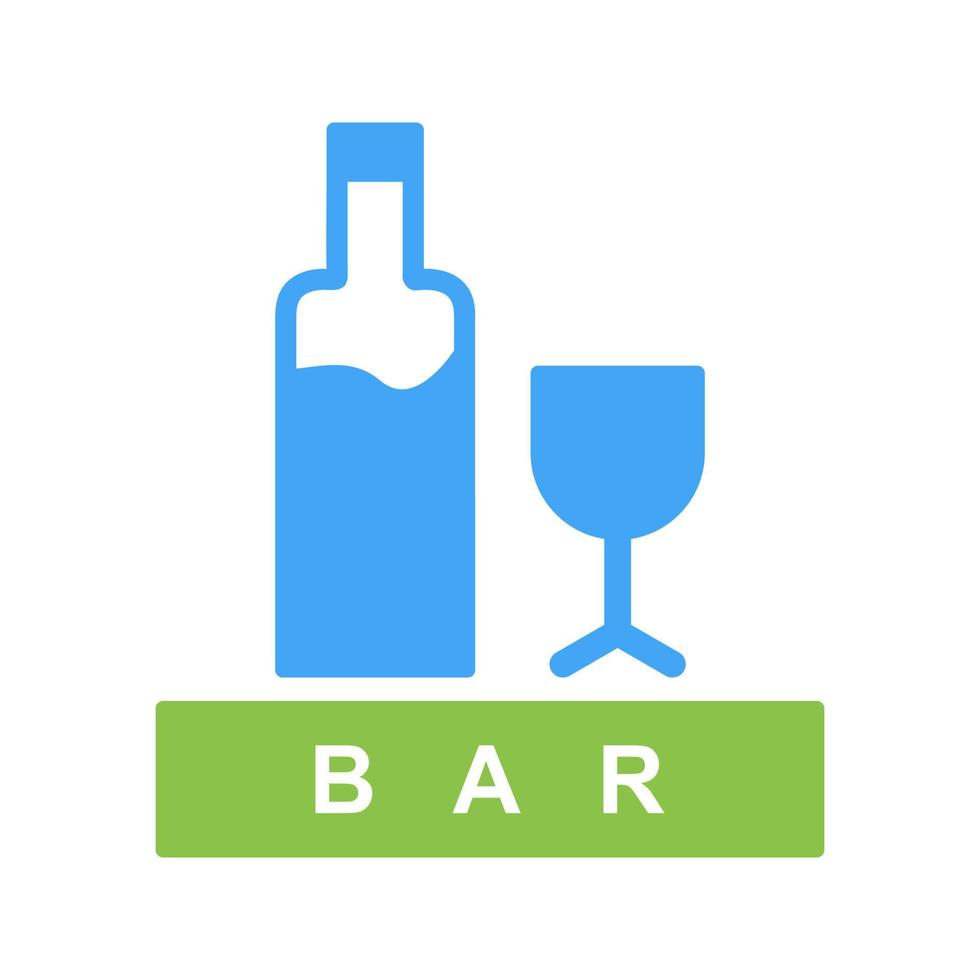 Unique Bar Sign Vector Icon