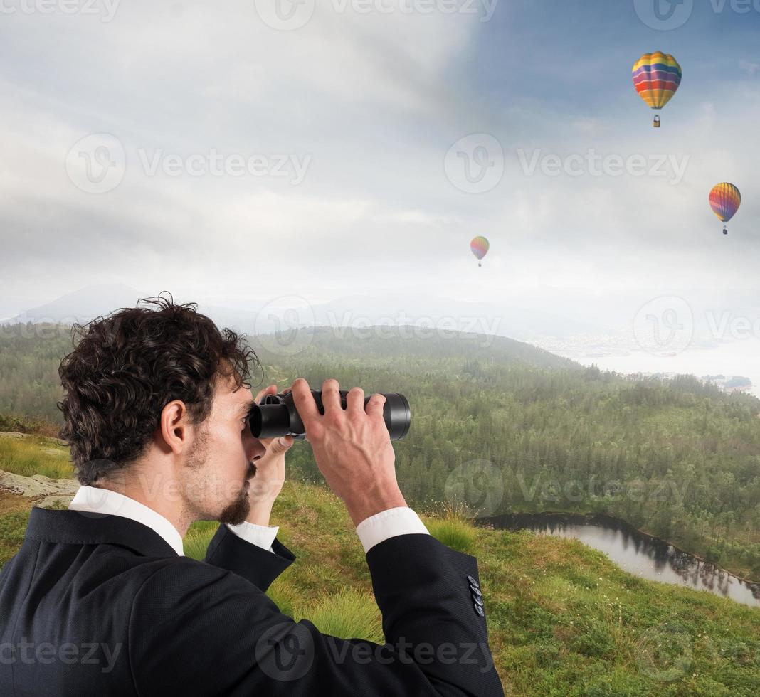 Aspiration and desire to succeed in business photo