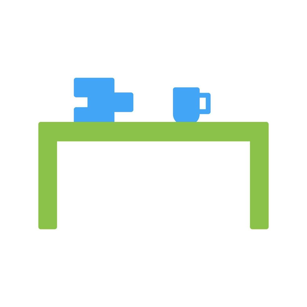 Unique Study Desk Vector Icon