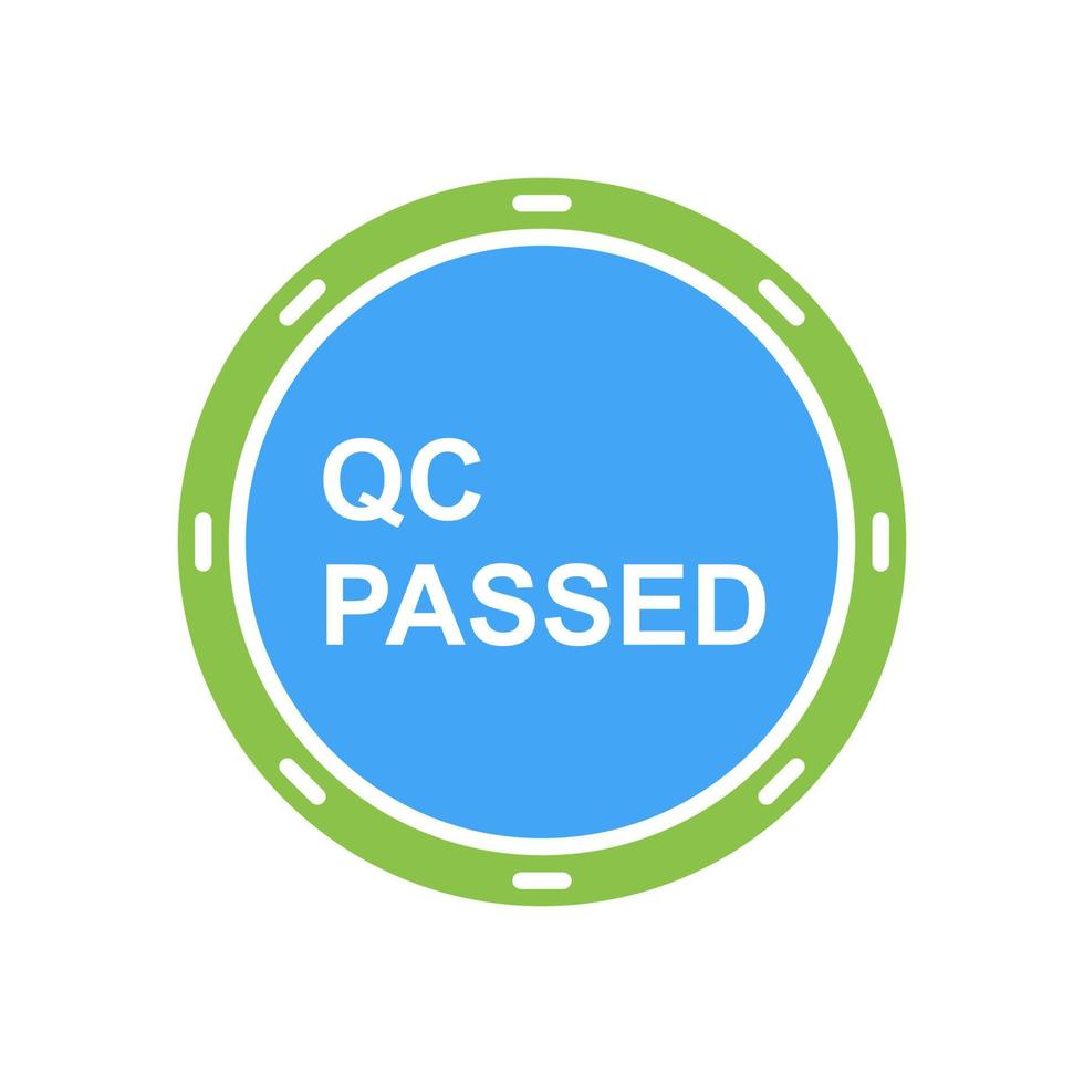 Unique QC Passed Vector Icon
