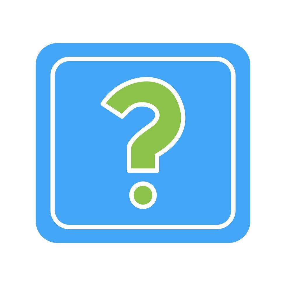 Unique Question Mark Vector Icon