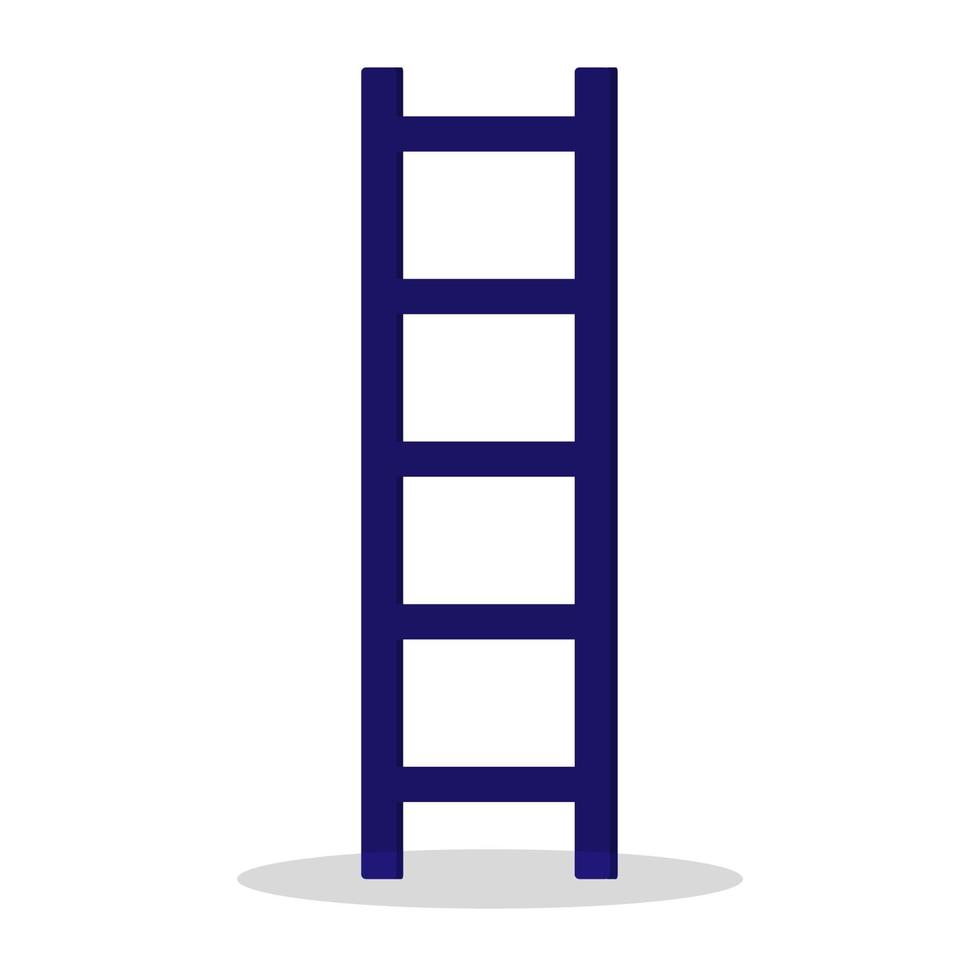 Fixed ladder, step Ladder Straight. Vector illustration Flat web design element for website or app.