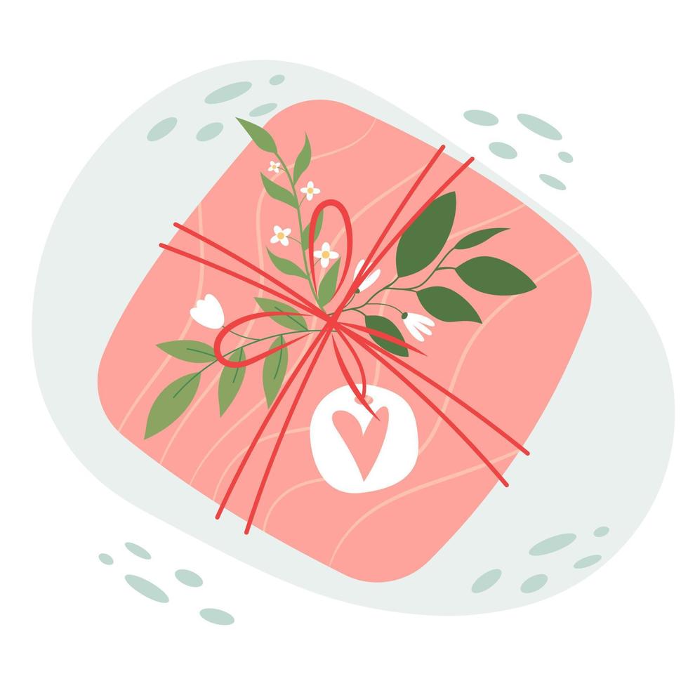 Vector wrapped gifts set. cute vector flat illustrations
