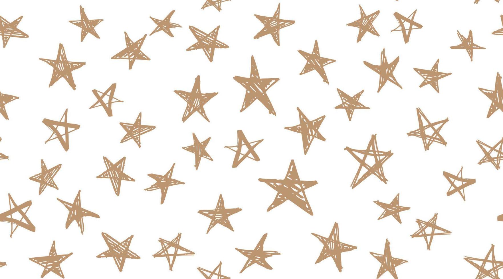 Stars set. Hand drawn doodle illustrations vector