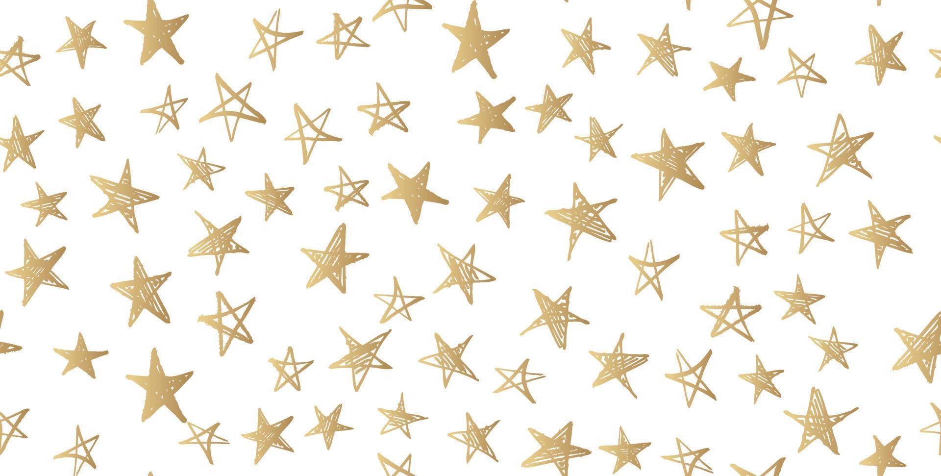 Stars set. Hand drawn doodle illustrations vector