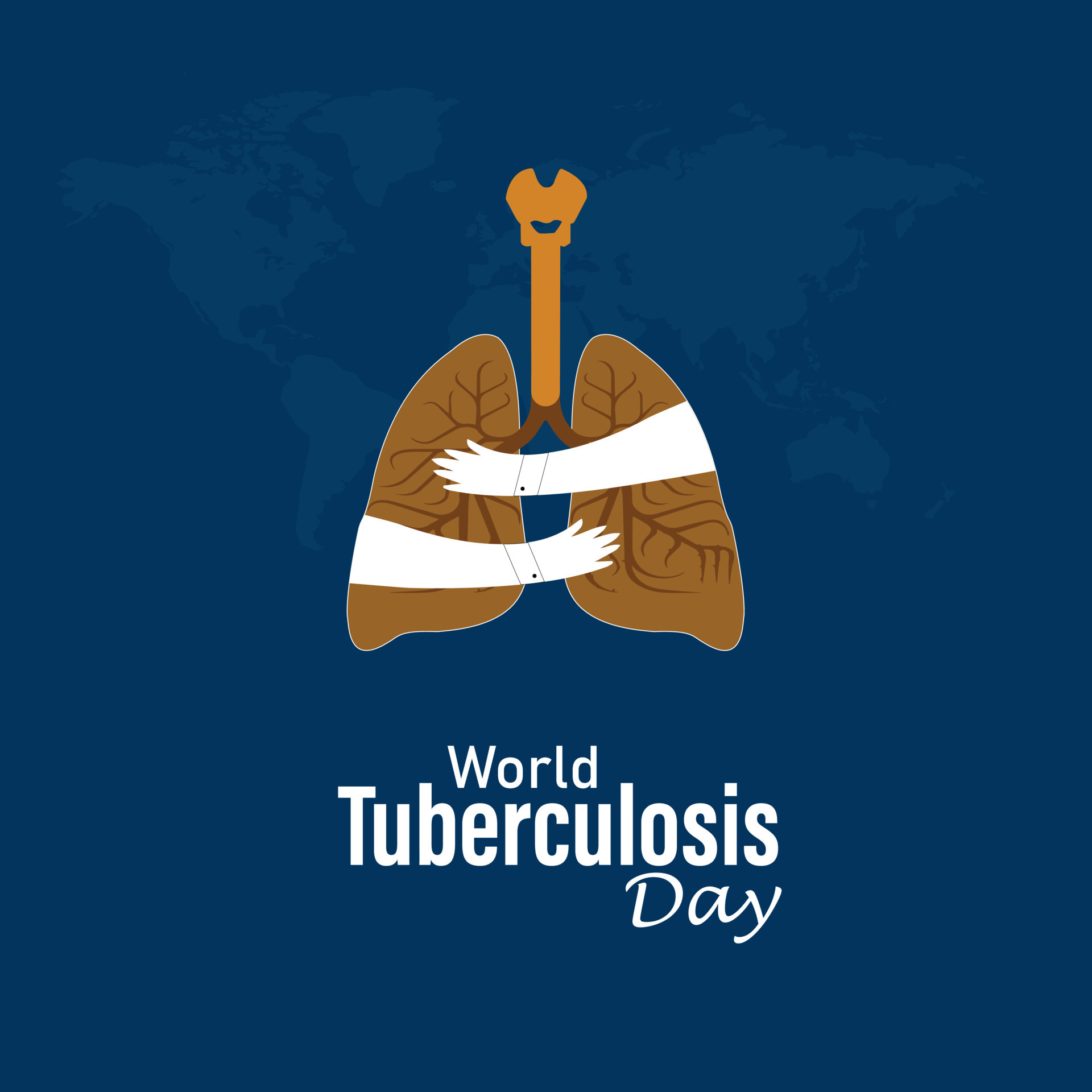 World Tuberculosis Day. March 24. Holiday concept. Healthy respiratory