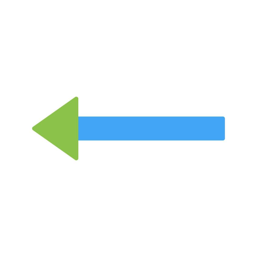 Unique Left Arrow Vector Icon