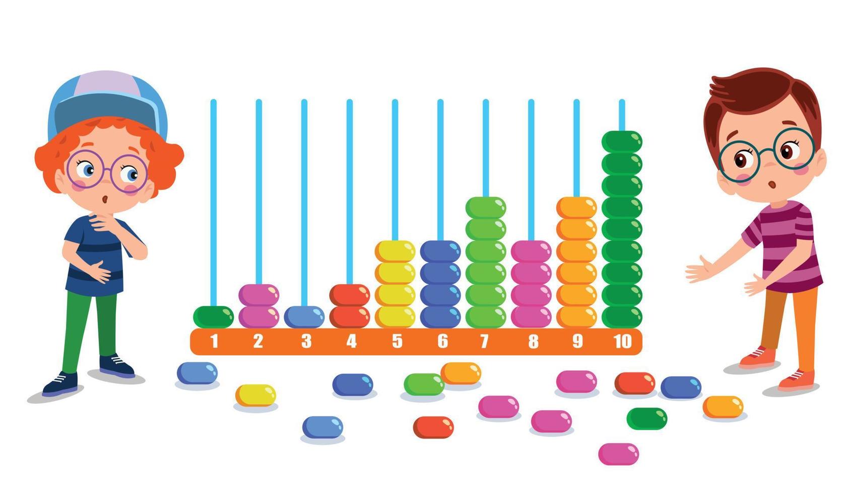 Abacus Toy For Kids Education vector