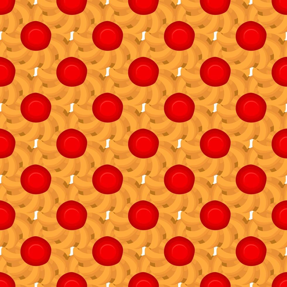 patrón de galletas caseras de diferentes sabores en galletas de pastelería vector