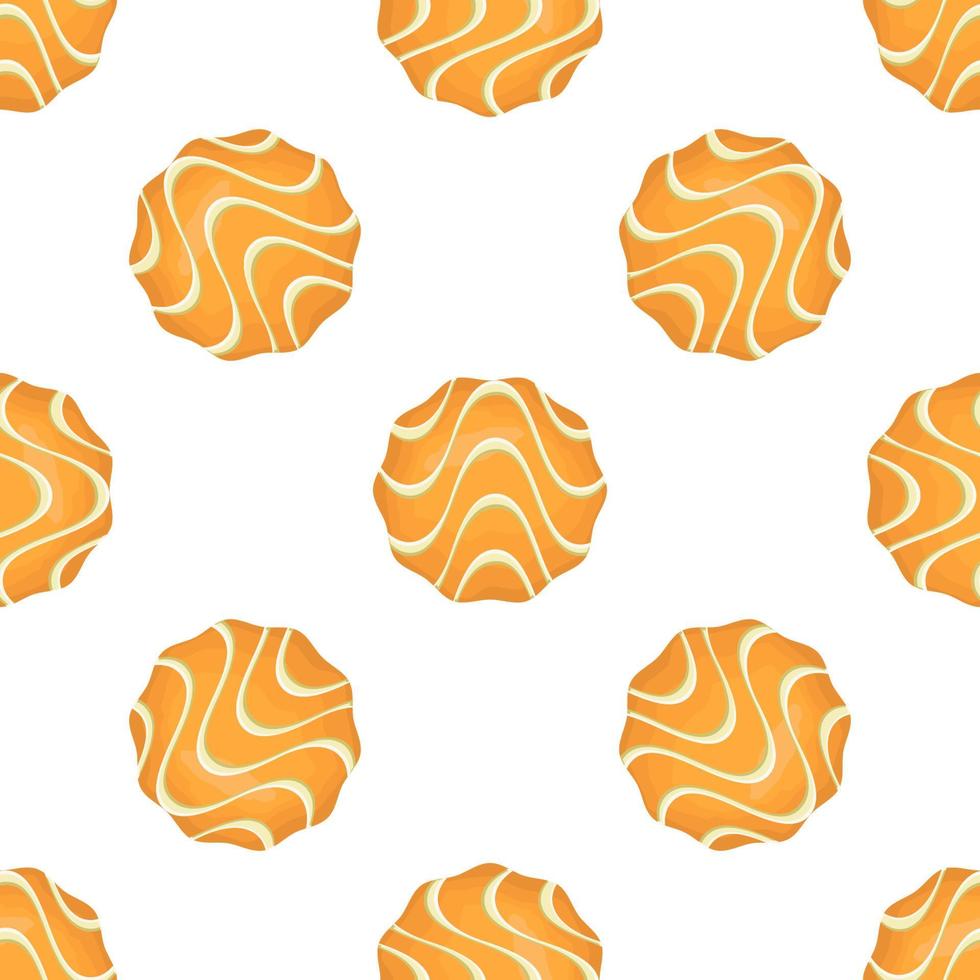 Pattern homemade cookie different taste in pastry biscuit vector