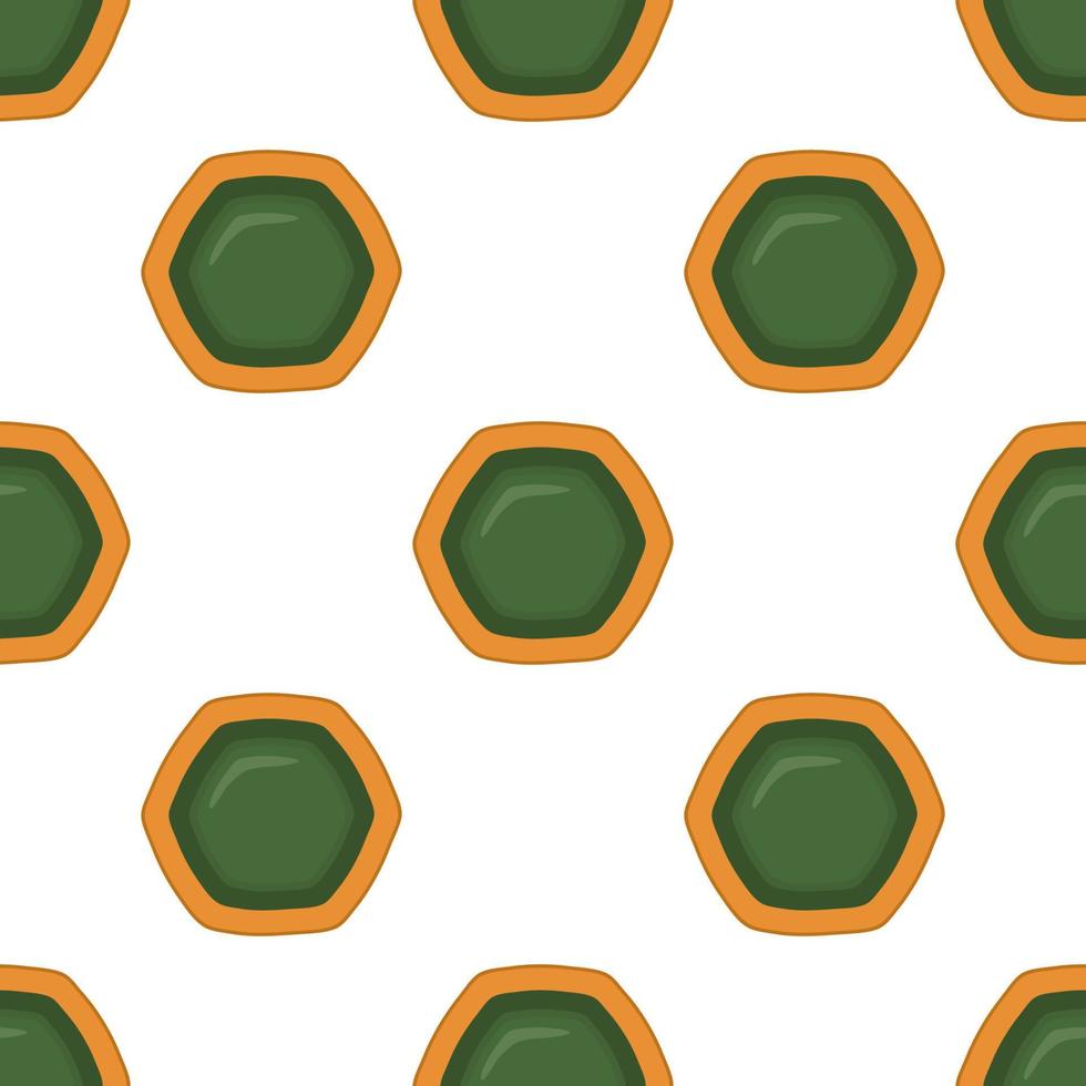 Pattern homemade cookie different taste in pastry biscuit vector