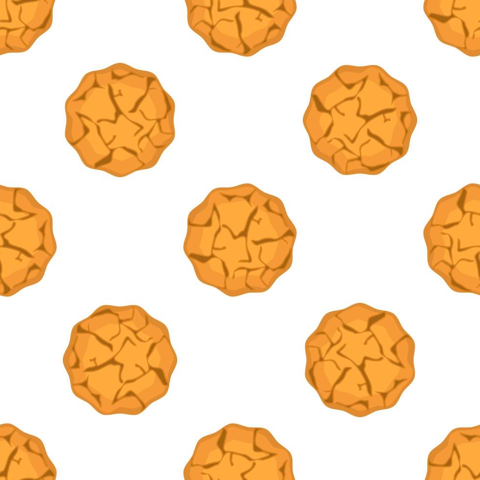 Pattern homemade cookie different taste in pastry biscuit vector