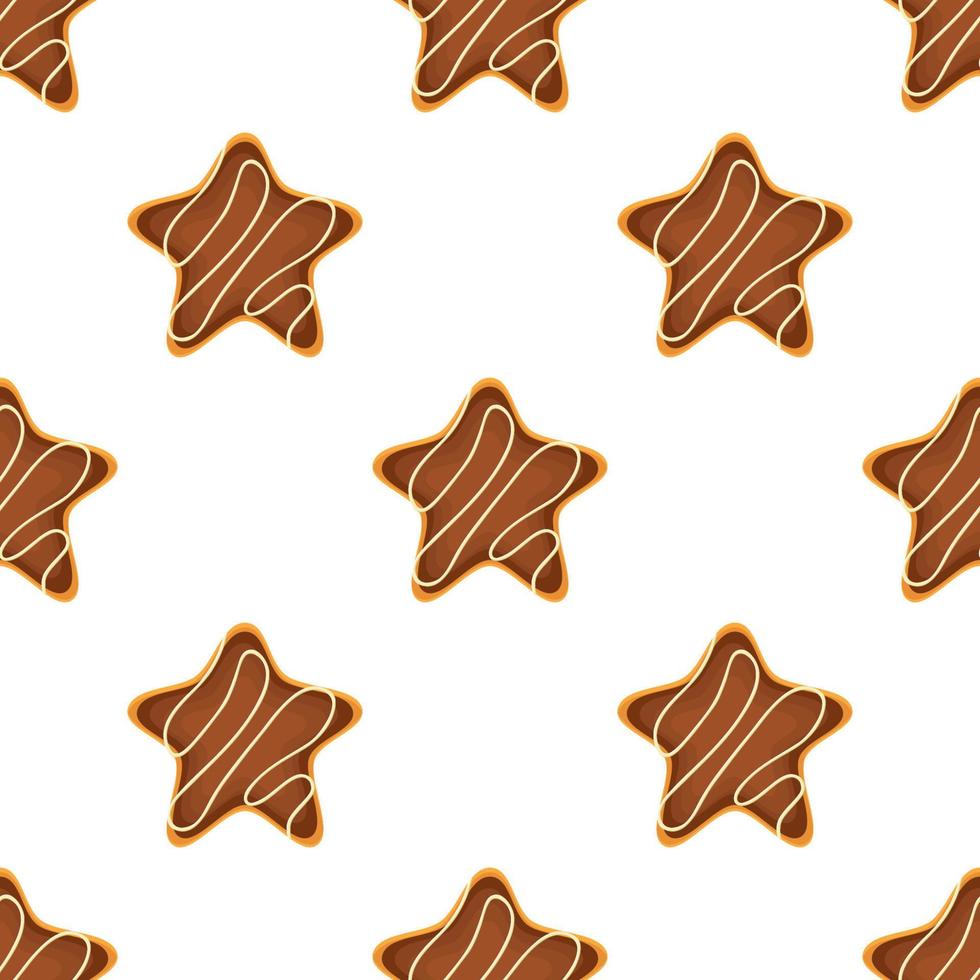 Pattern homemade cookie different taste in pastry biscuit vector