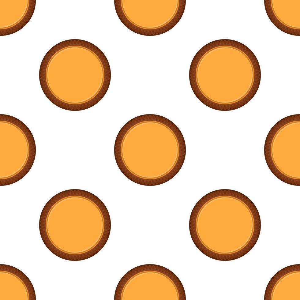 Pattern homemade cookie different taste in pastry biscuit vector
