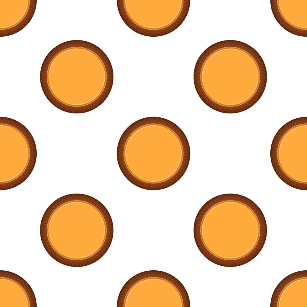 Pattern homemade cookie different taste in pastry biscuit vector