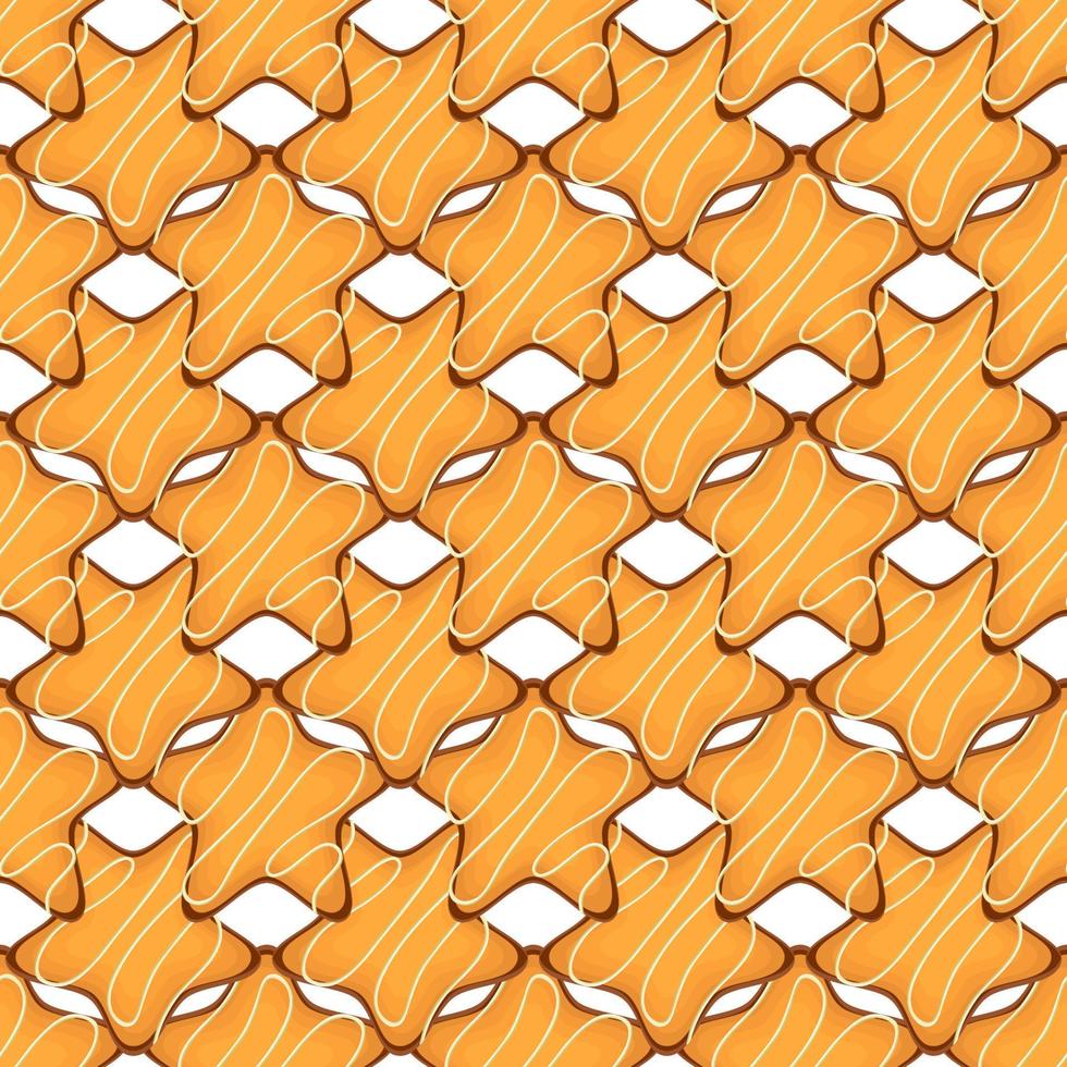 Pattern homemade cookie different taste in pastry biscuit vector