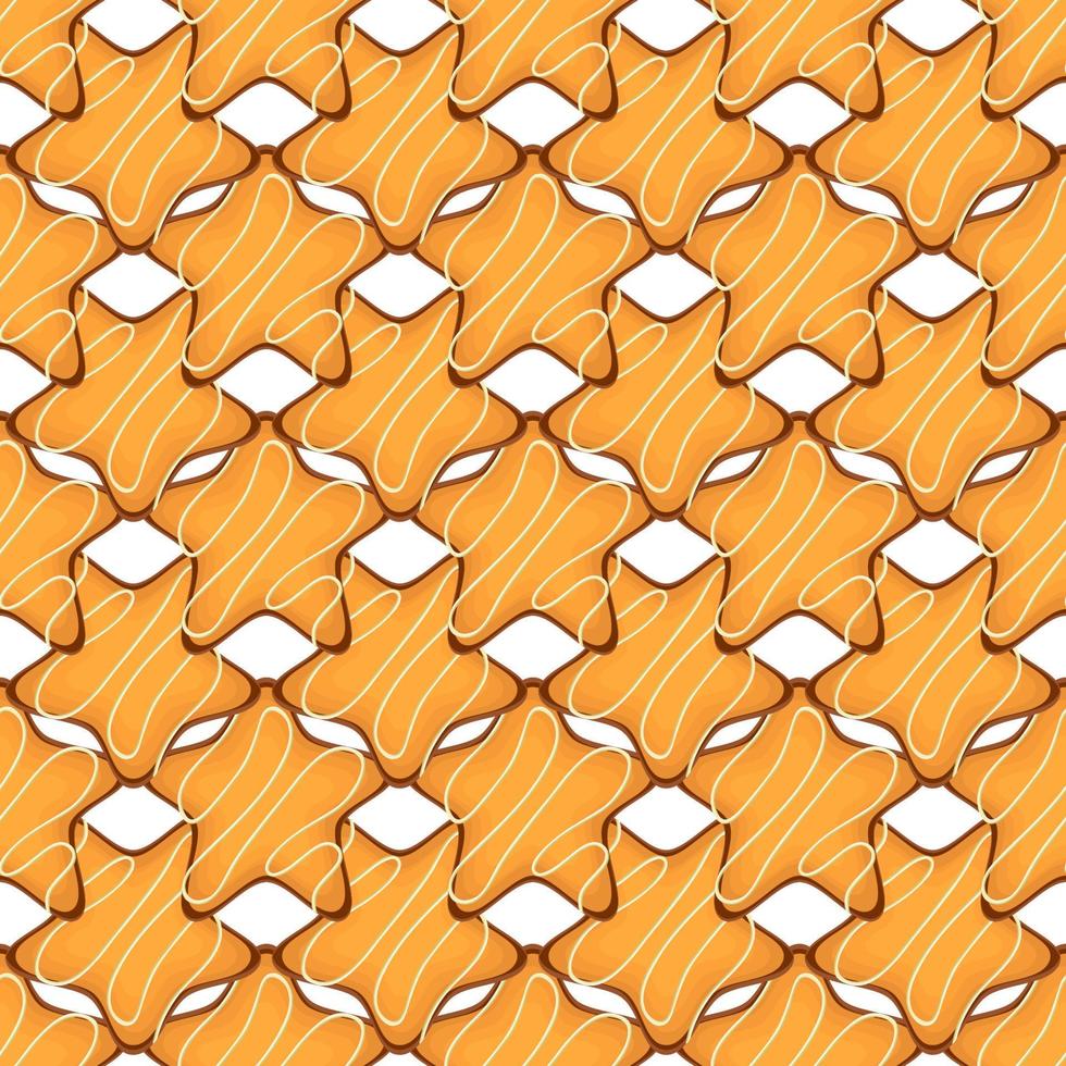 Pattern homemade cookie different taste in pastry biscuit vector