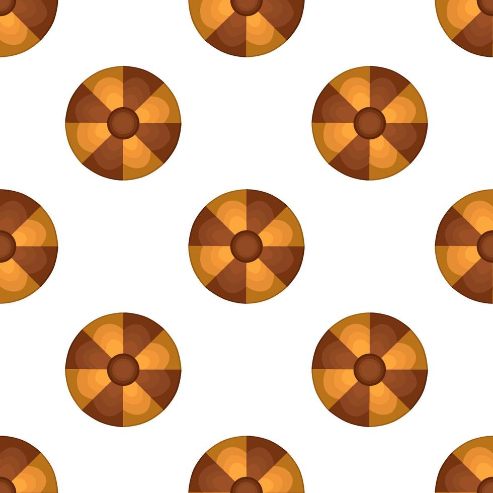 Pattern homemade cookie different taste in pastry biscuit vector