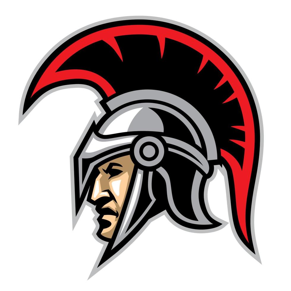 trojan army mascot vector