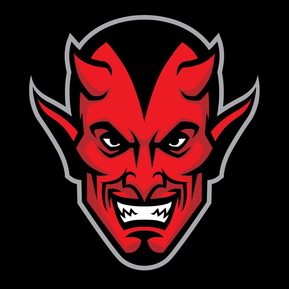 devil head mascot vector