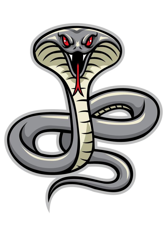 cobra snake mascot vector