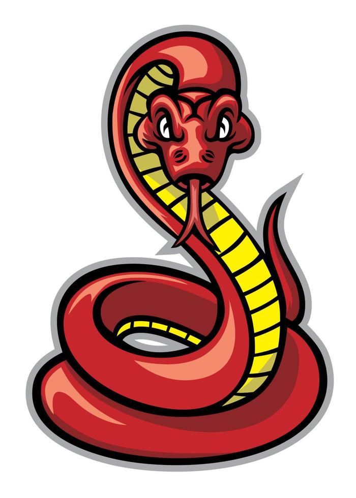 snake mascot sport Logo style vector