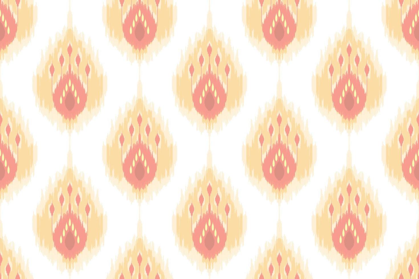 ikat étnico sin costura modelo decoración diseño. azteca tela alfombra boho mandalas textil fondo de pantalla. tribal nativo motivo adornos africano americano gente tradicional bordado vector antecedentes