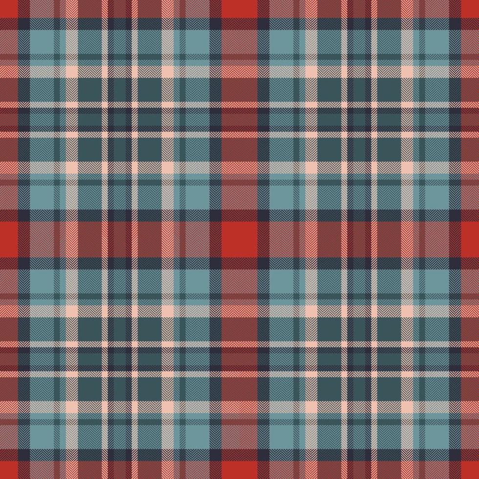 Plaid seamless pattern. Check fabric texture. Vector textile print.