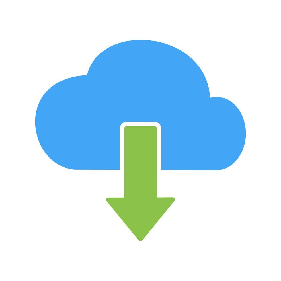 Download from Cloud Vector Icon