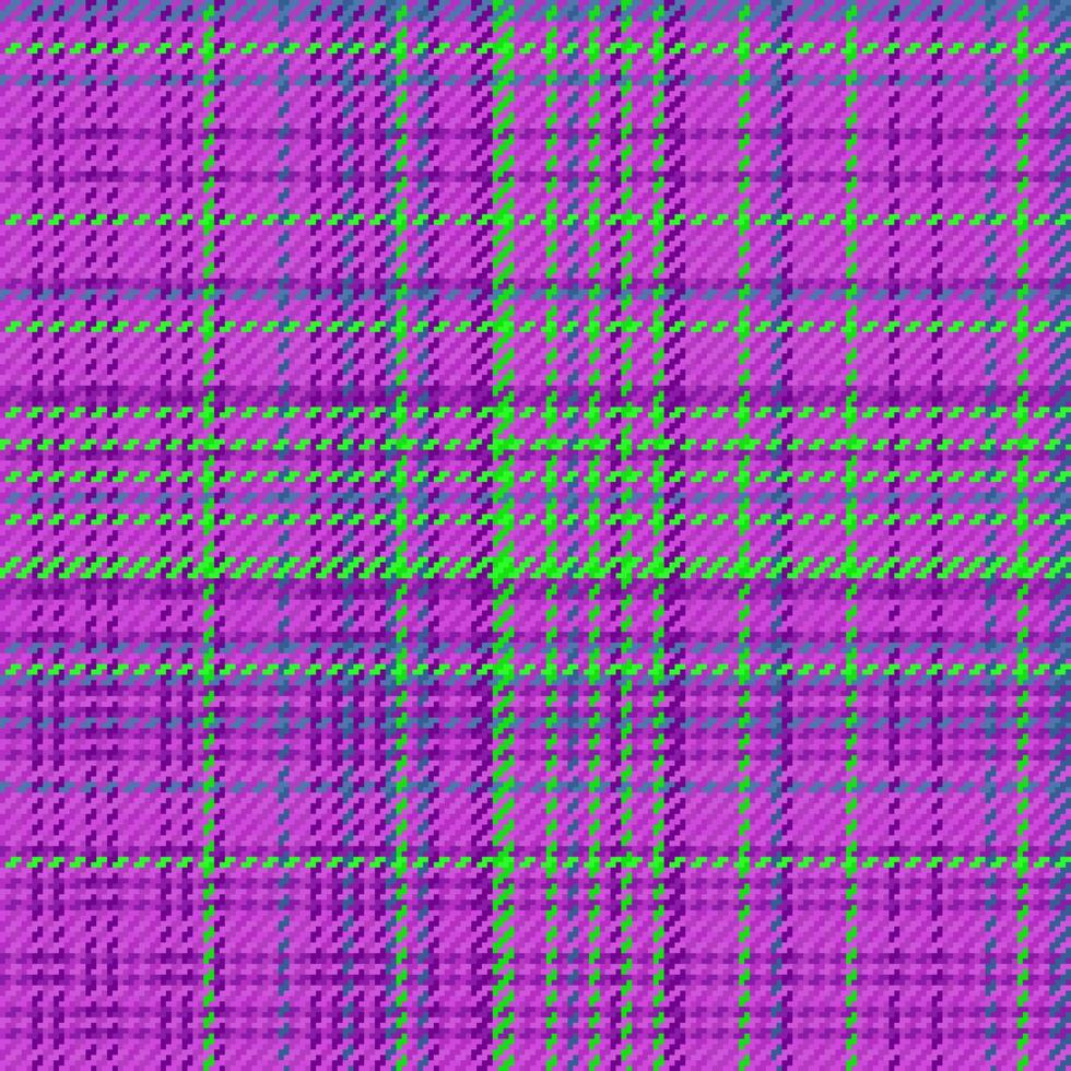 Plaid texture pattern. Textile check tartan. Seamless background fabric vector. vector