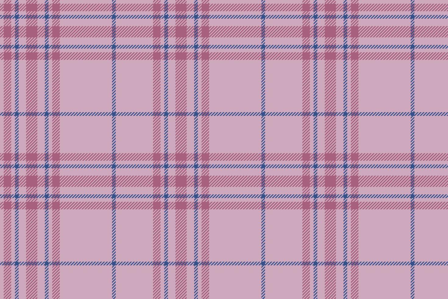 Plaid background, check seamless pattern in pink. Vector fabric texture for textile print, wrapping paper, gift card or wallpaper.