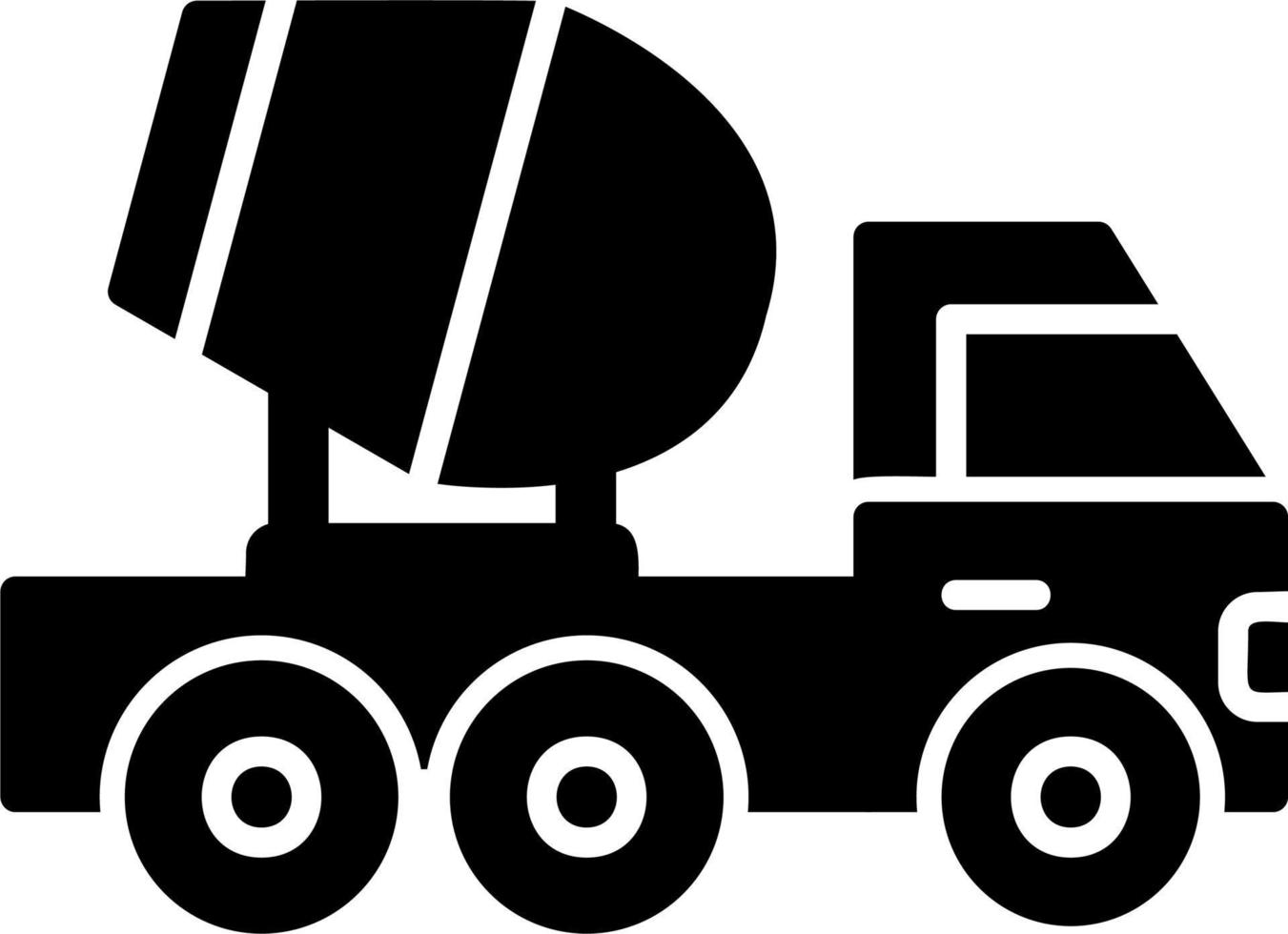 Mixer Truck Vector Icon
