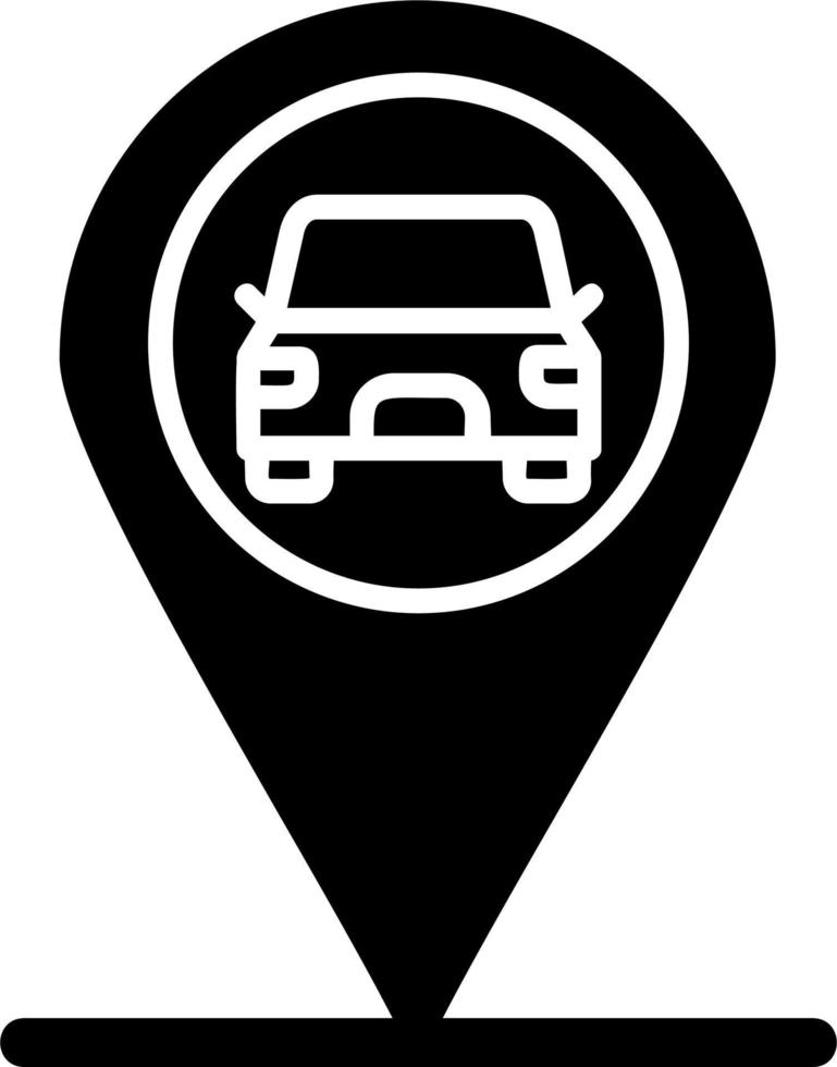 Car Location Vector Icon
