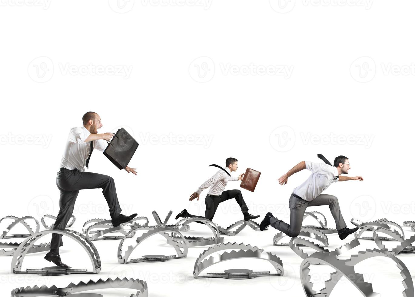 Men run in a thousand difficulties photo