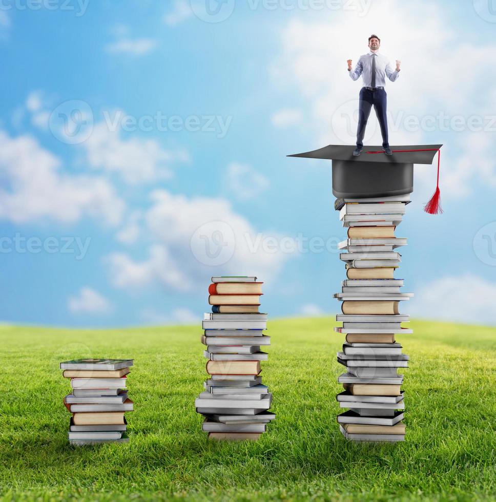 Climb to the degree and the job. photo