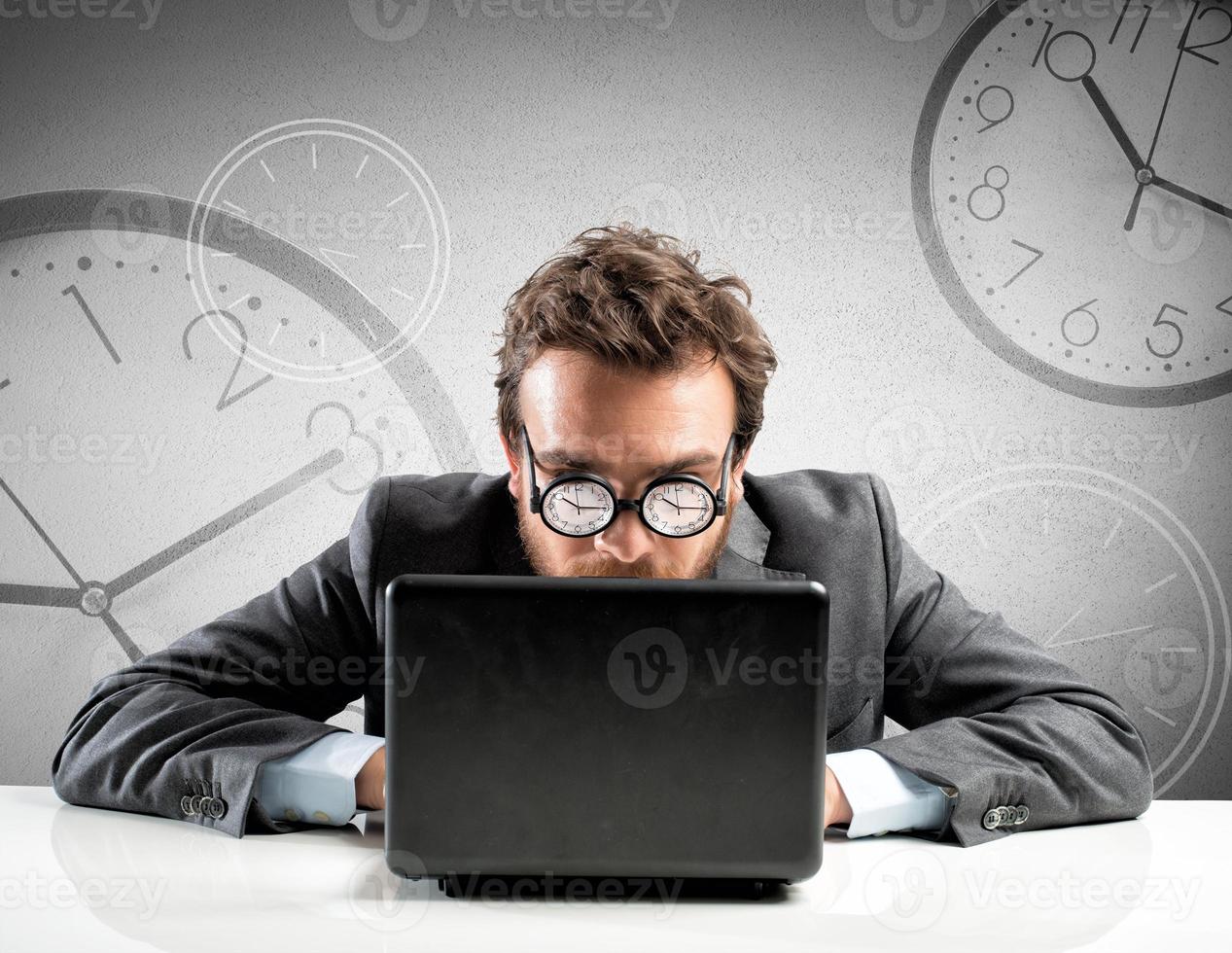 Internet addiction concept photo